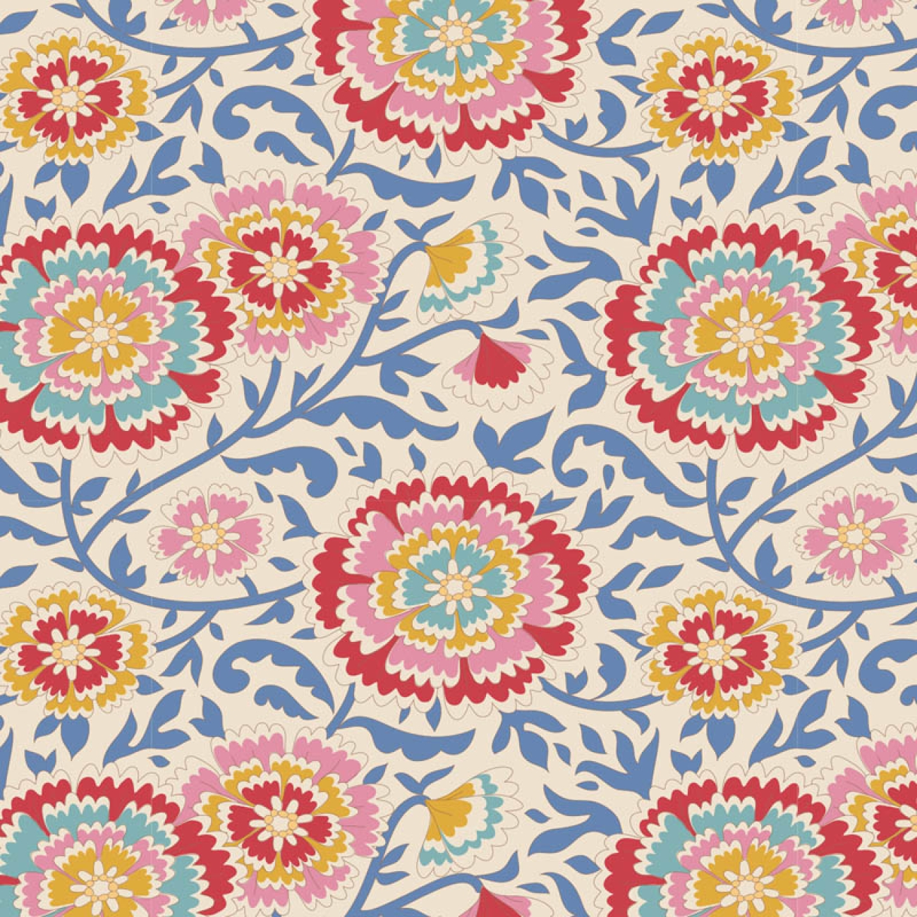 Tilda Patchwork Stoff Baumwolle - Jubilee - Elodie Blue